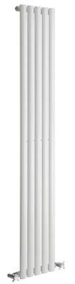 REINA NEVA WHITE SINGLE PANEL VERTICAL DESIGNER RADIATOR H1800mm x W295mm, RND-NV2918W REINA NEVA WHITE SINGLE PANEL VERTICAL DESIGNER RADIATOR H1800mm x W295mm, RND-NV2918W
